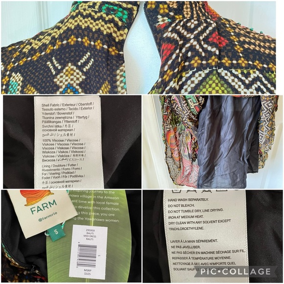 Farm Rio Dress Rauti Midi Dress in Small Multicolor - Picture 15 of 16